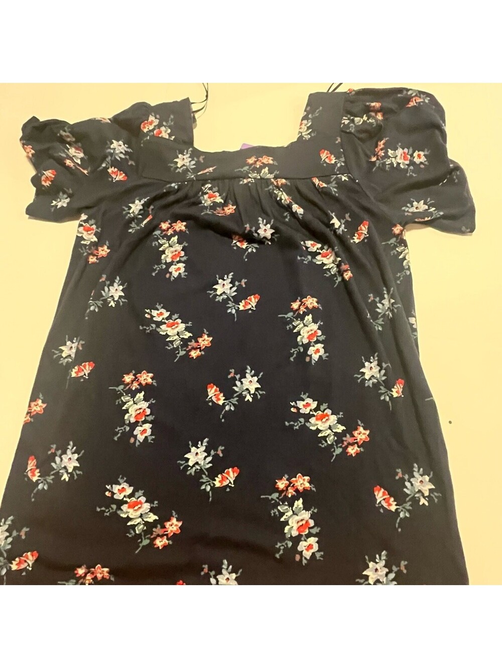 Lucky Brand Women’s Navy Floral Top Size XS New With Tags MSRP $29